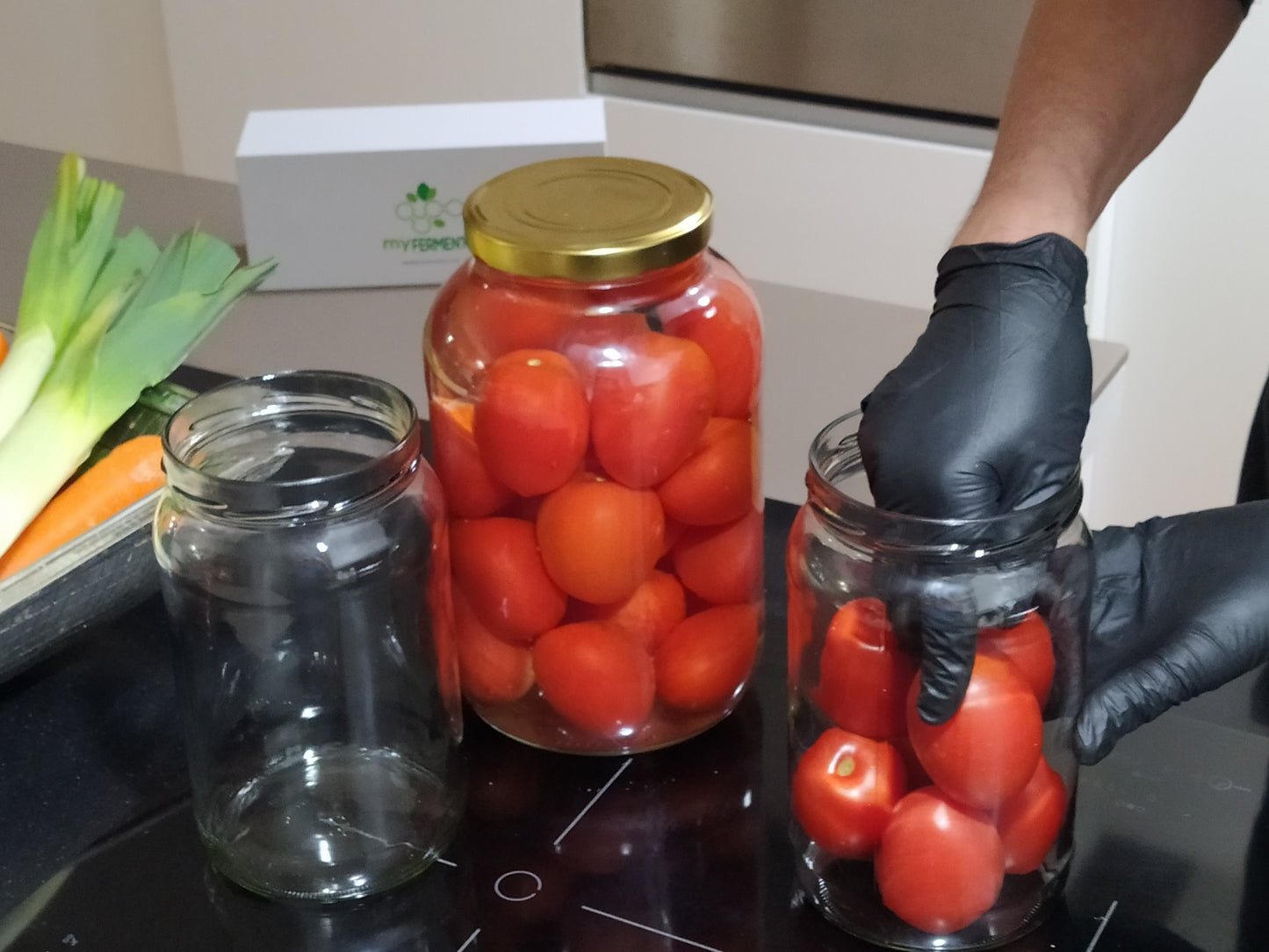 TARROS DE CRISTAL GRANDES (2 litros) PARA CONSERVAS, ENCURTIDOS Y FERMENTACIONES